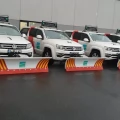 SNOW PLOW AND SALTING VEHICLE